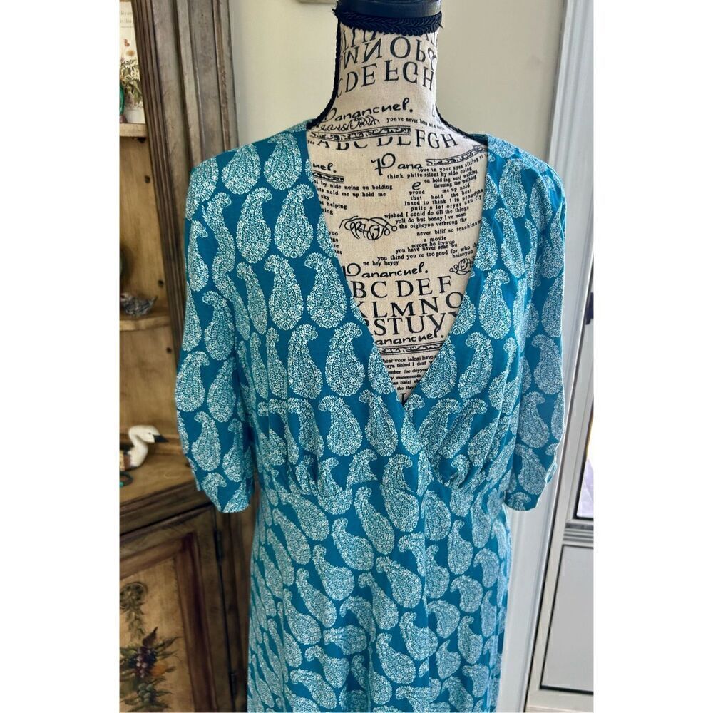 Boden Paisley Short Sleeve Jersey Dress NWT - Picture 10 of 13